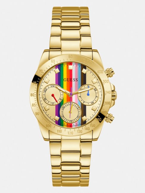 Montre Guess Multifonction Argentée En Acier Inoxydable