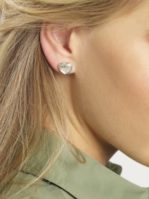 De-devinez-avec-amour-boucles D'oreilles Argent