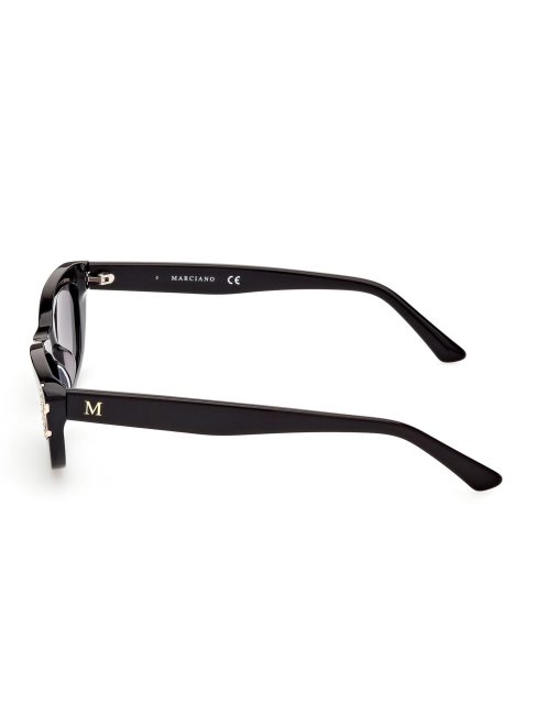 Lunettes De Soleil Rectangulaires Guess Noir Modèle Marciano