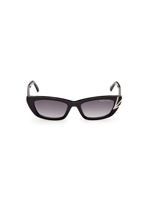 Lunettes De Soleil Rectangulaires Guess Noir Modèle Marciano