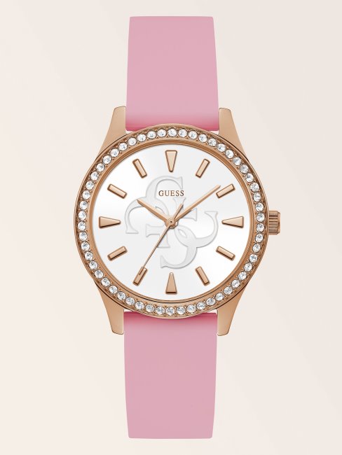 Montre Analogique Guess Cristal Ou Rose