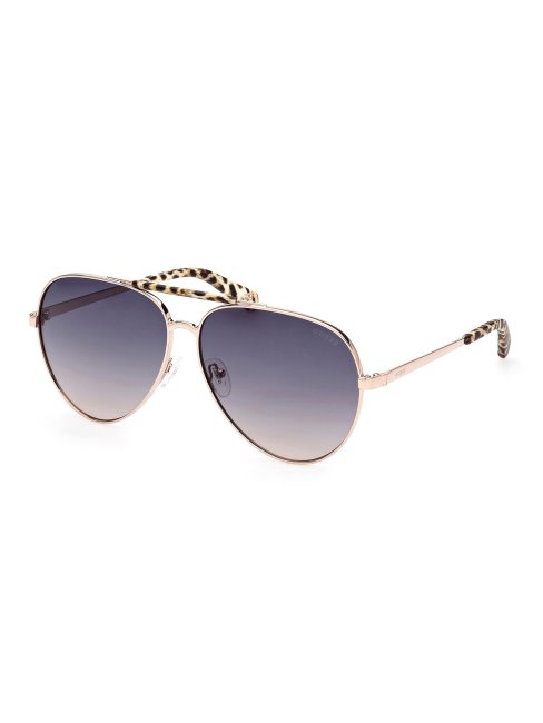 Lunettes De Soleil Aviateur Guess Or Rose