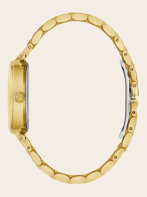 Montre Guess En Or Rose Et Calendrier à Quartz Gc