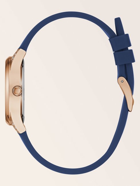 Montre Calendrier Silicone Argent Guess