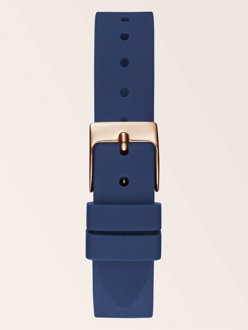 Montre Calendrier Silicone Argent Guess