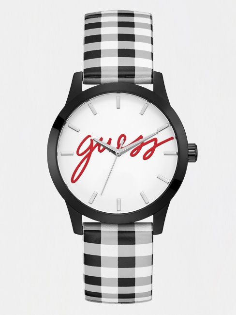 Montre Analogique Cuir Guess Argent