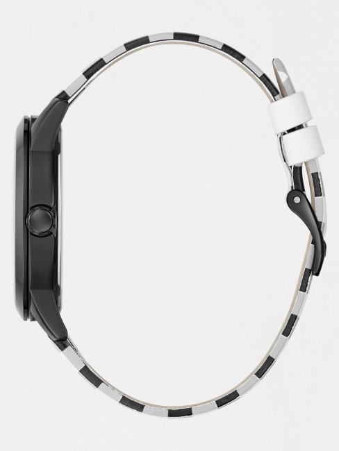 Montre Analogique Cuir Guess Argent