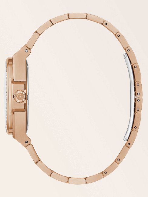 Montre Analogique Guess En Or Rose Et Cristaux Gc