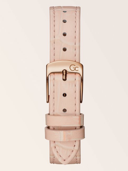 Montre Analogique En Cuir Gc Guess Or Rose