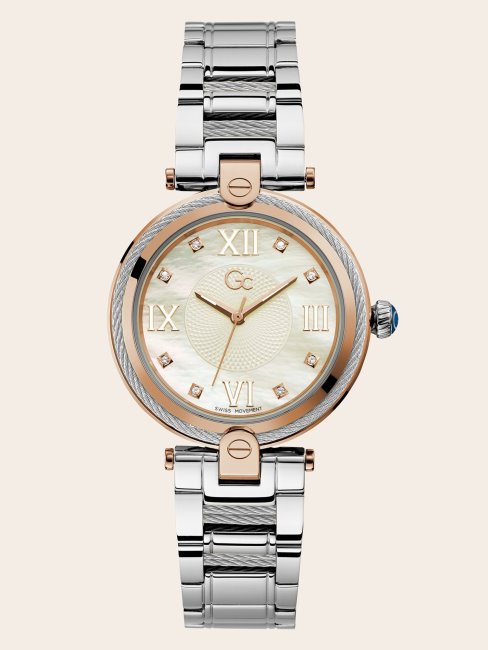 Montre Analogique Mode Gc Acier Or Rose Guess Nouvelle Tendance