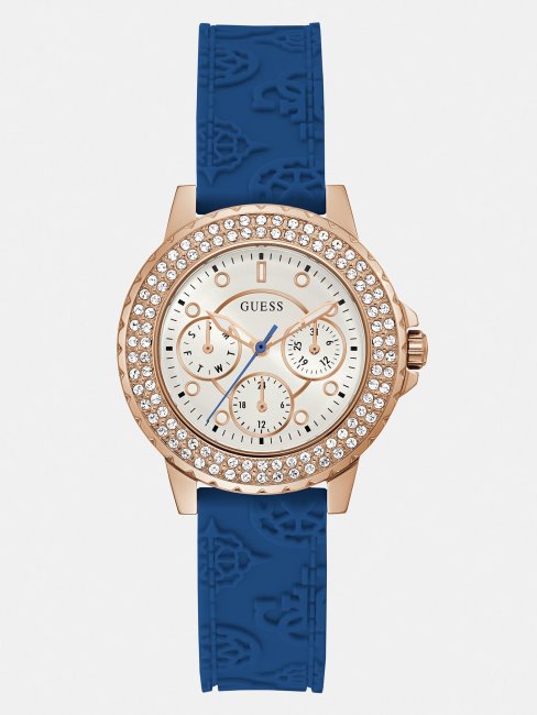 Montre Guess Cristal Multifonction Bleu