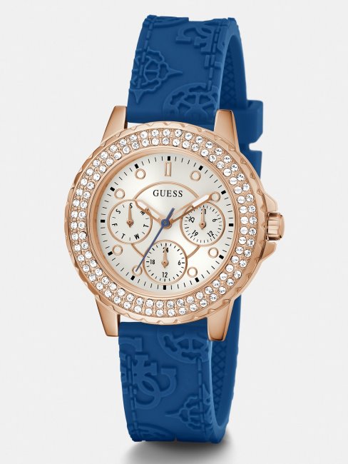 Montre Guess Cristal Multifonction Bleu