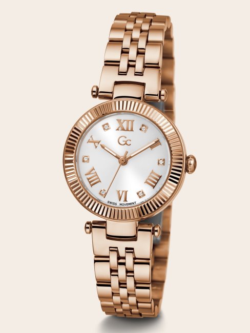 Guess Montre Analogique à Quartz Gc En Or Rose