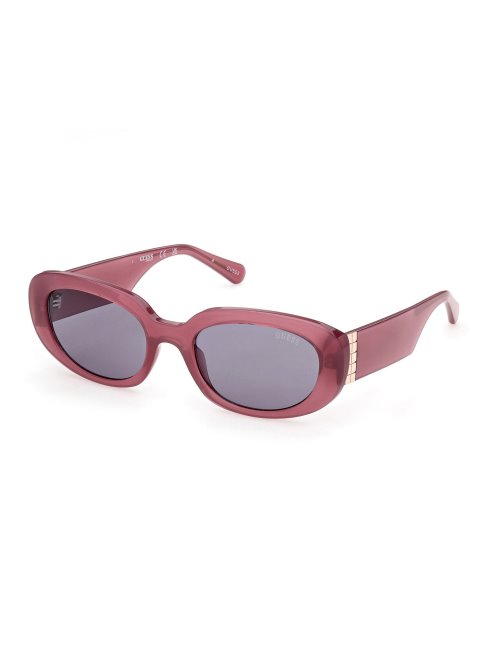 Lunettes De Soleil Ovales Violettes Modèle Guess