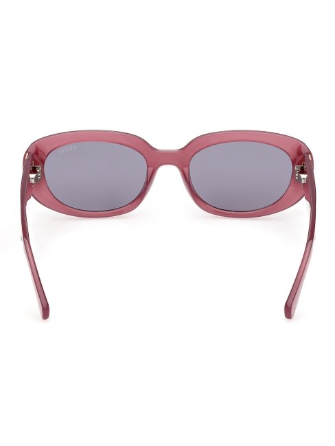 Lunettes De Soleil Ovales Violettes Modèle Guess