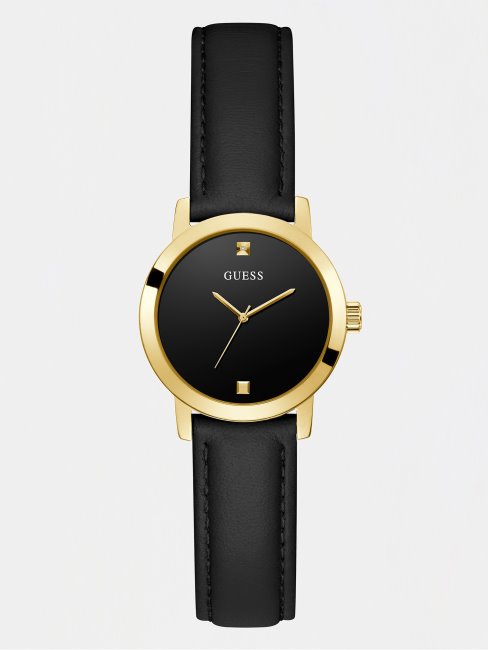 Montre Analogique En Cuir Or Rose Guess