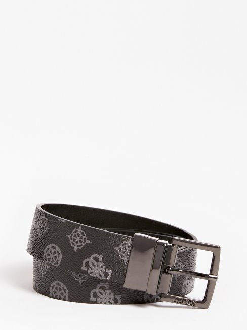 Hensely 4g Peony Logo Ceinture Noire Multi Guess