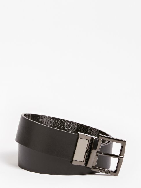Hensely 4g Peony Logo Ceinture Noire Multi Guess