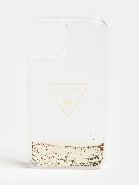 Coque Glitter Iphone 14 Blanche Guess