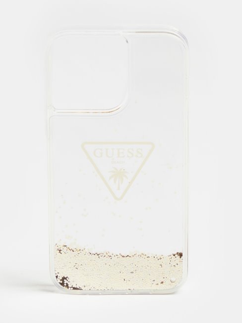 Coque Iphone 14 Pro Max Glitter Blanc Guess