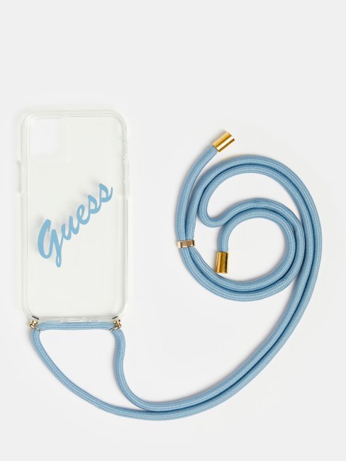 Housse 12/12 Pro Avec Bandoulière Bleu Guess