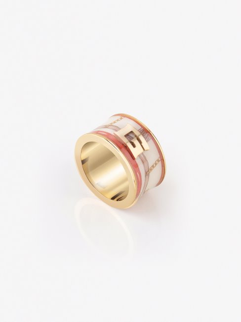 Anneau Foulard Motif Multicolore Guess