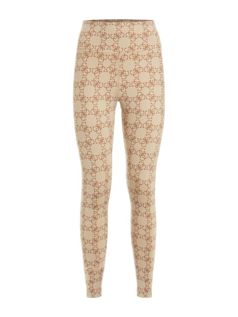 Legging Logo All Over Beige Guess