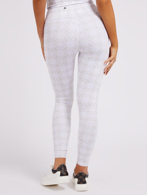Legging Blanc Logo All Over Guess