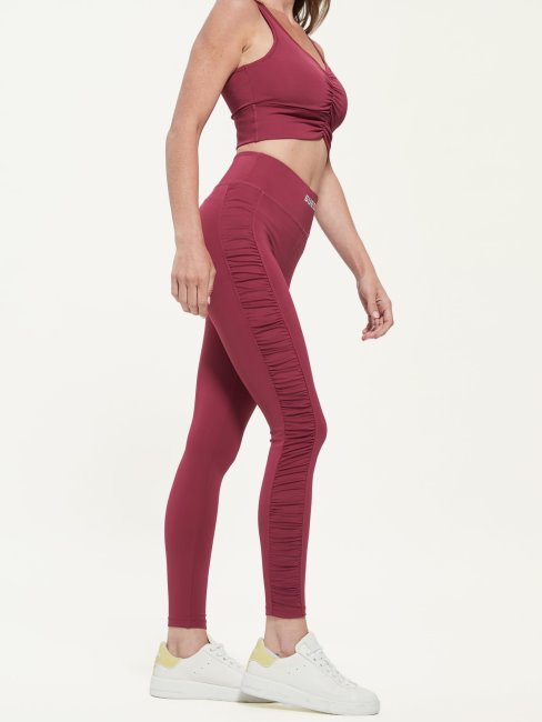 Legging Détails Drapés Violet Guess