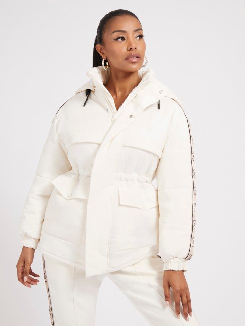 Doudoune Imperméable Blanche Guess