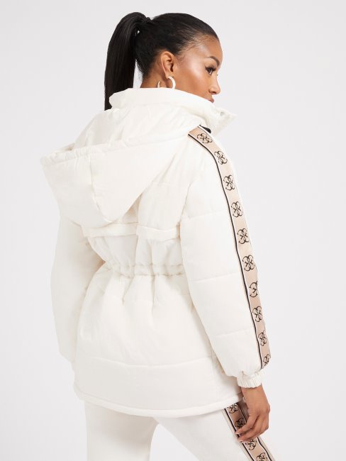 Doudoune Imperméable Blanche Guess