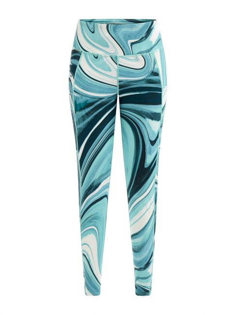 Legging Imprimé Sur L'ensemble Guess Bleu