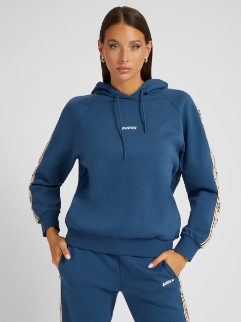 Sweat Bleu Bande Logo Guess
