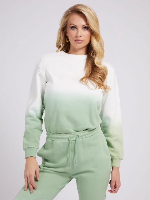 Guess Sweat Dégradé Multicolore Vert