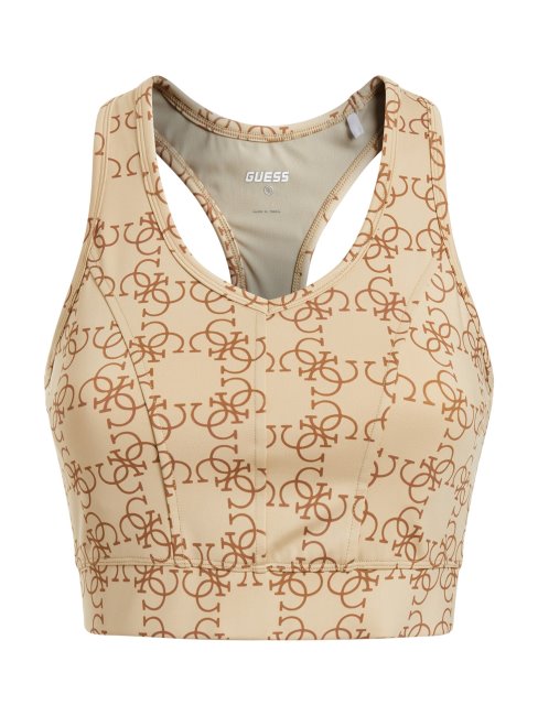 Soutien-gorge Actif Logo Guess All Over Beige