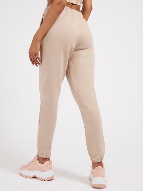 Pantalon De Jogging à Logo Sur Le Côté Beige Guess