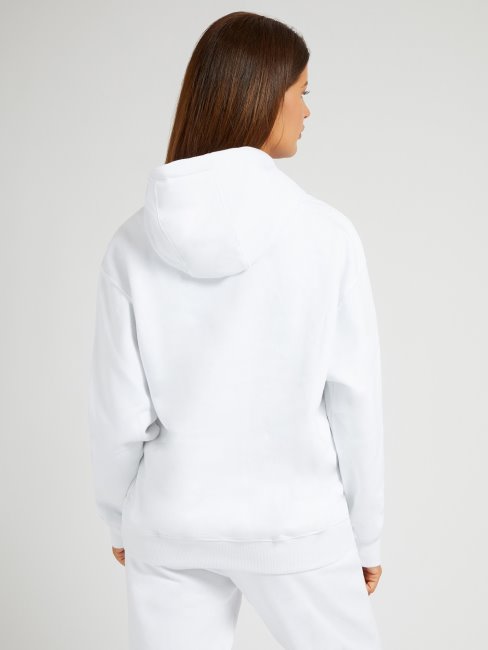 Sweat Guess Blanc à Logo Sur Le Devant