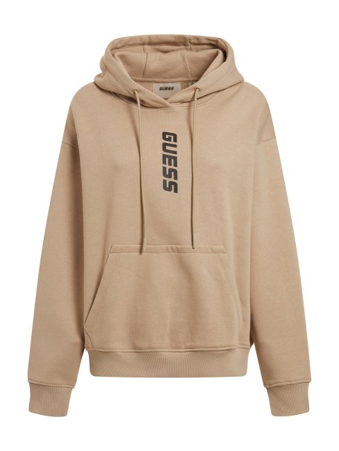 Sweat Logo Devant Guess Beige