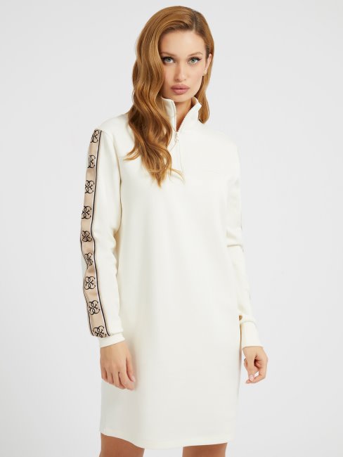 Robe Blanche à Logo Sur Le Côté