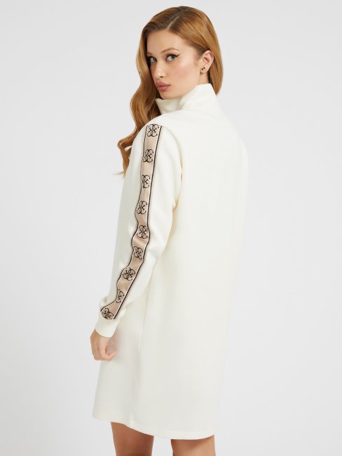 Robe Blanche à Logo Sur Le Côté