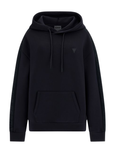 Sweat à Capuche Gris Foncé Guess