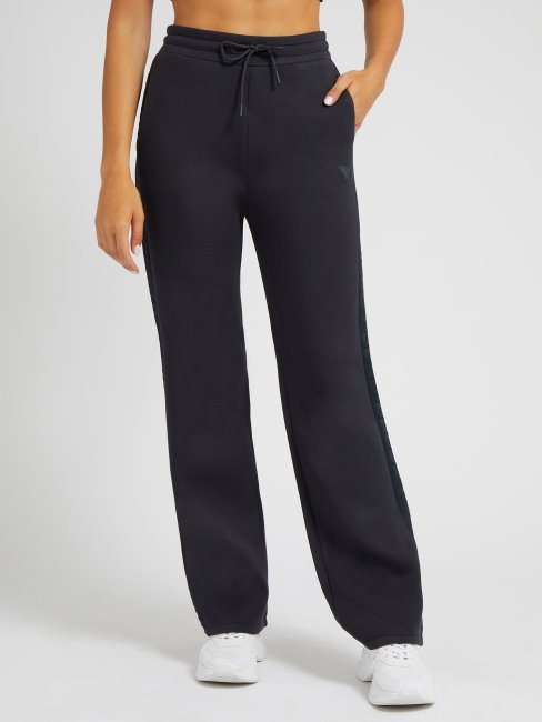 Guess Pantalon à Bande Logo Gris Foncé