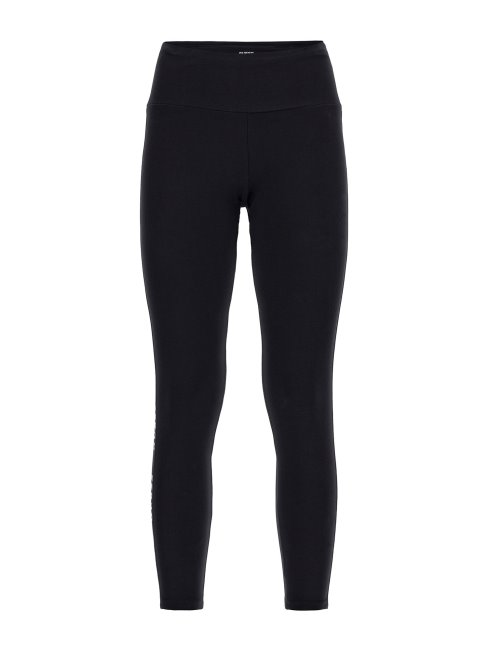 Guess Legging Noir à Bande Logo