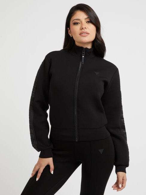 Sweat Zippé Devant Guess Noir