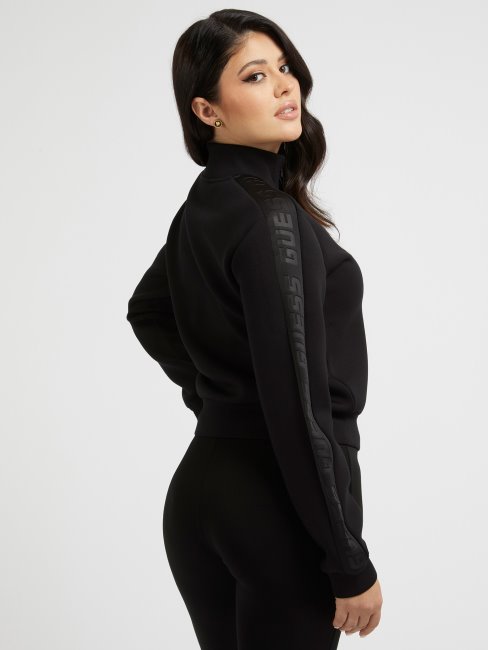 Sweat Zippé Devant Guess Noir