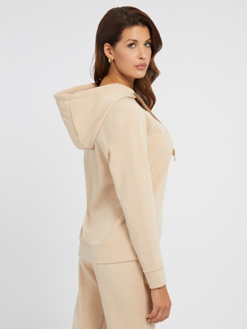 Guess Sweat En Suédine Beige