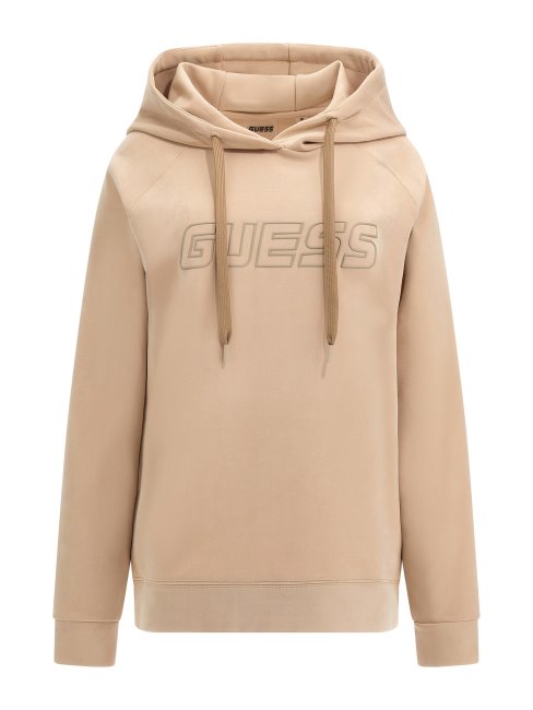 Guess Sweat En Suédine Beige