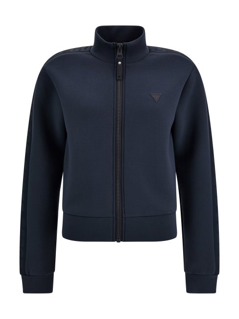 Sweat Zippé Gris Foncé Guess