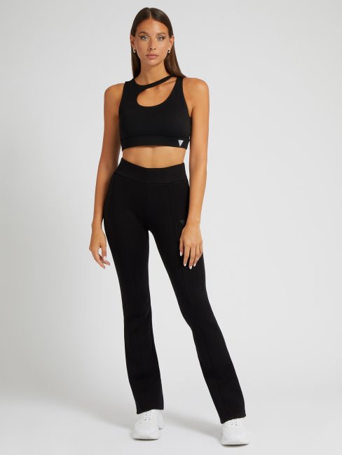 Pantalon évasé En Scuba Guess Noir