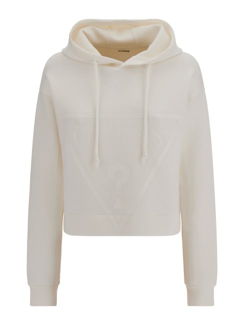 Sweat Logo Devant Blanc Guess